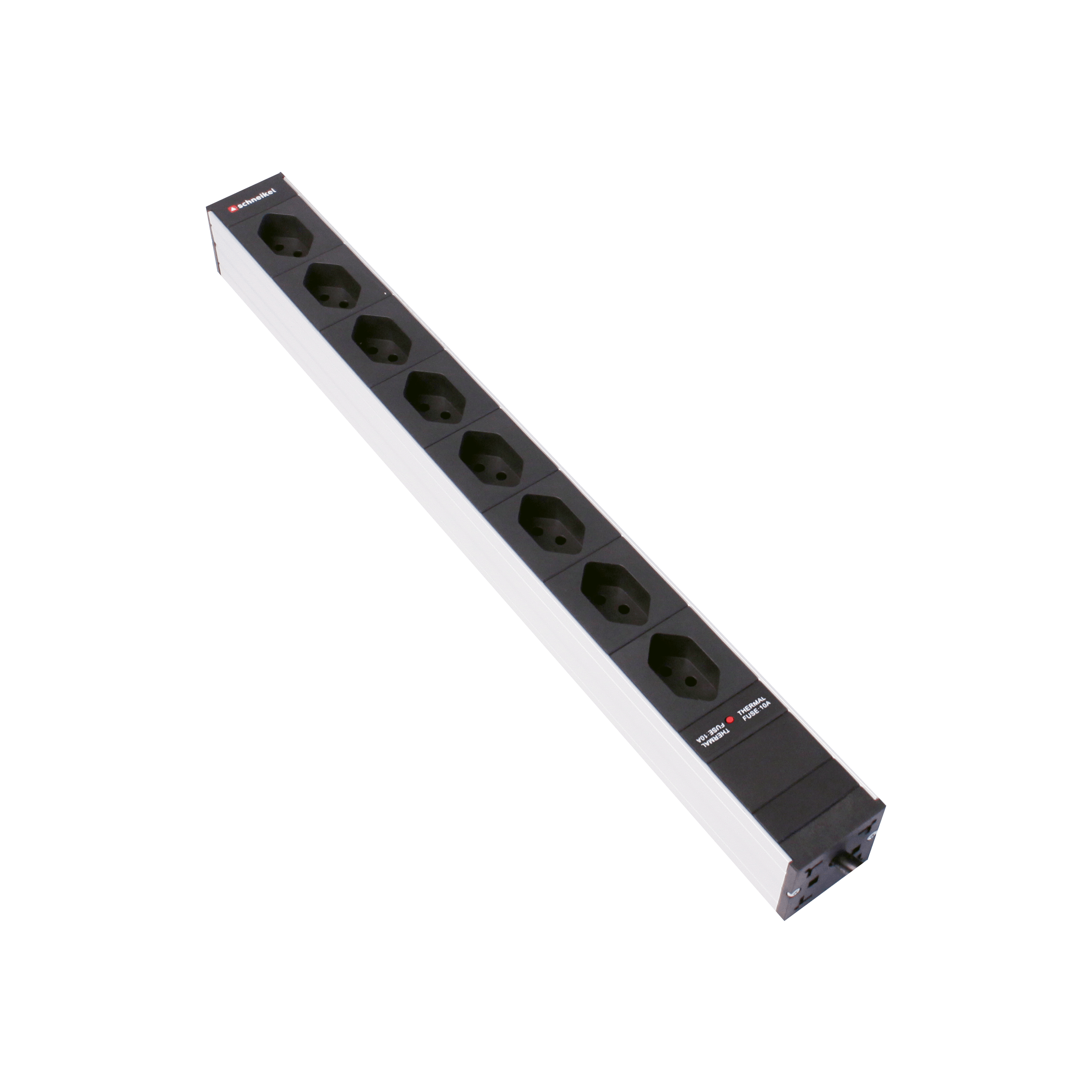 Steckdosenleiste 19" 1HE, 8 x T13, Thermal Fuse 10A