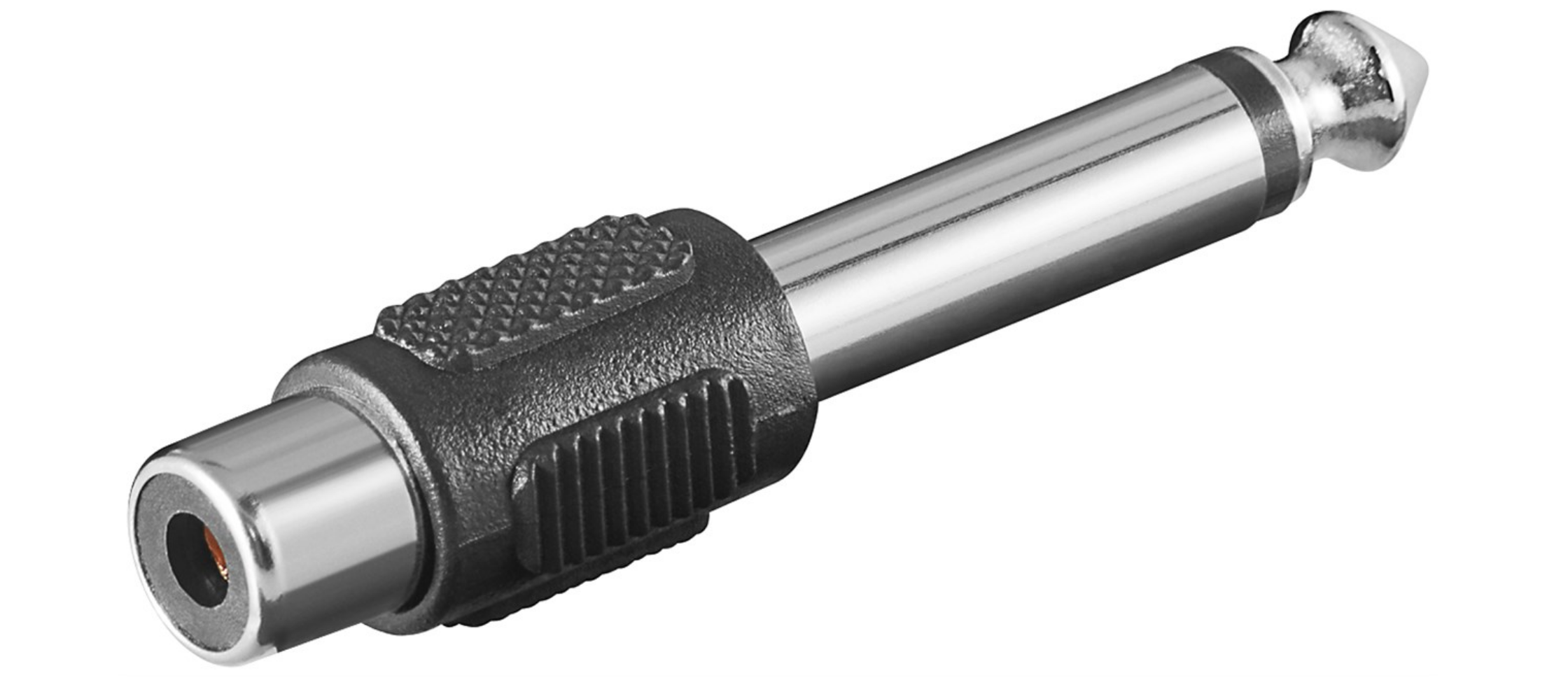 Cinch-Adapter zu Mono-AUX-Klinke 6,35-mm-Stecker (10 Stk)