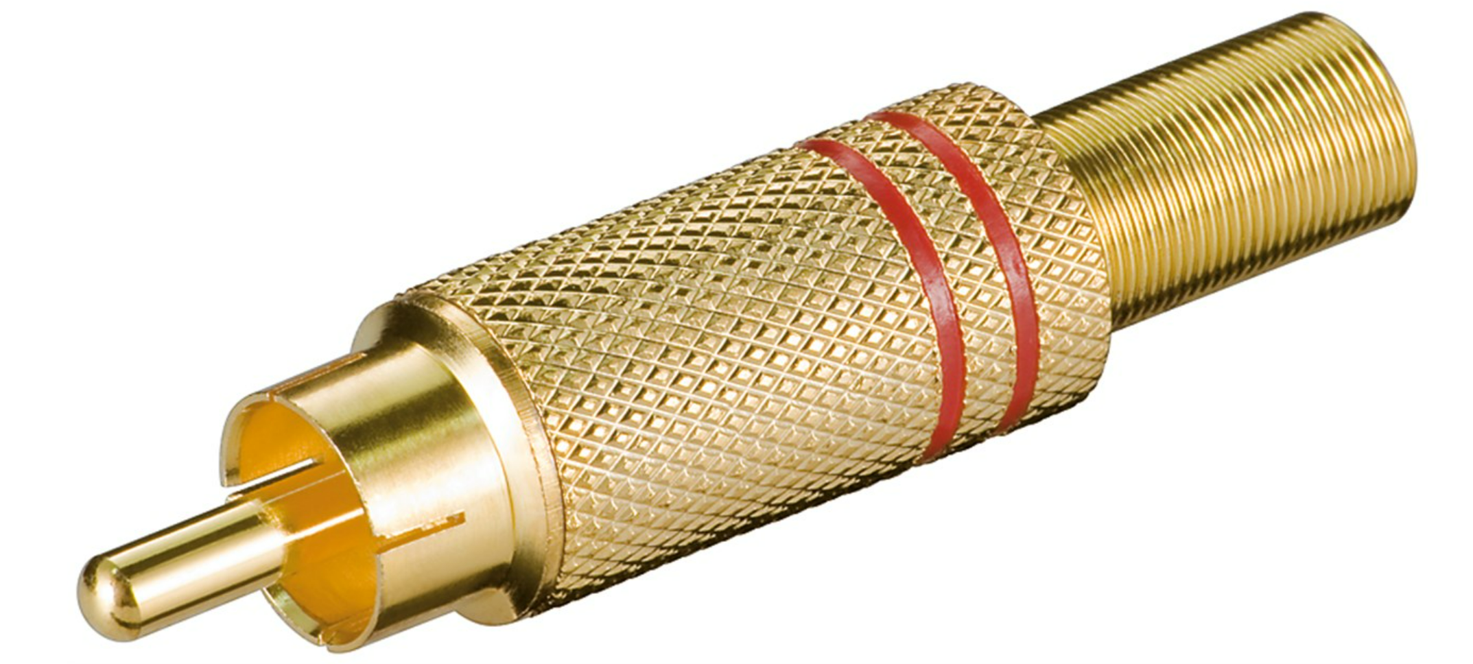 Cinch-Stecker mit Knickschutz mit Farbcode 2 (10 Stück)