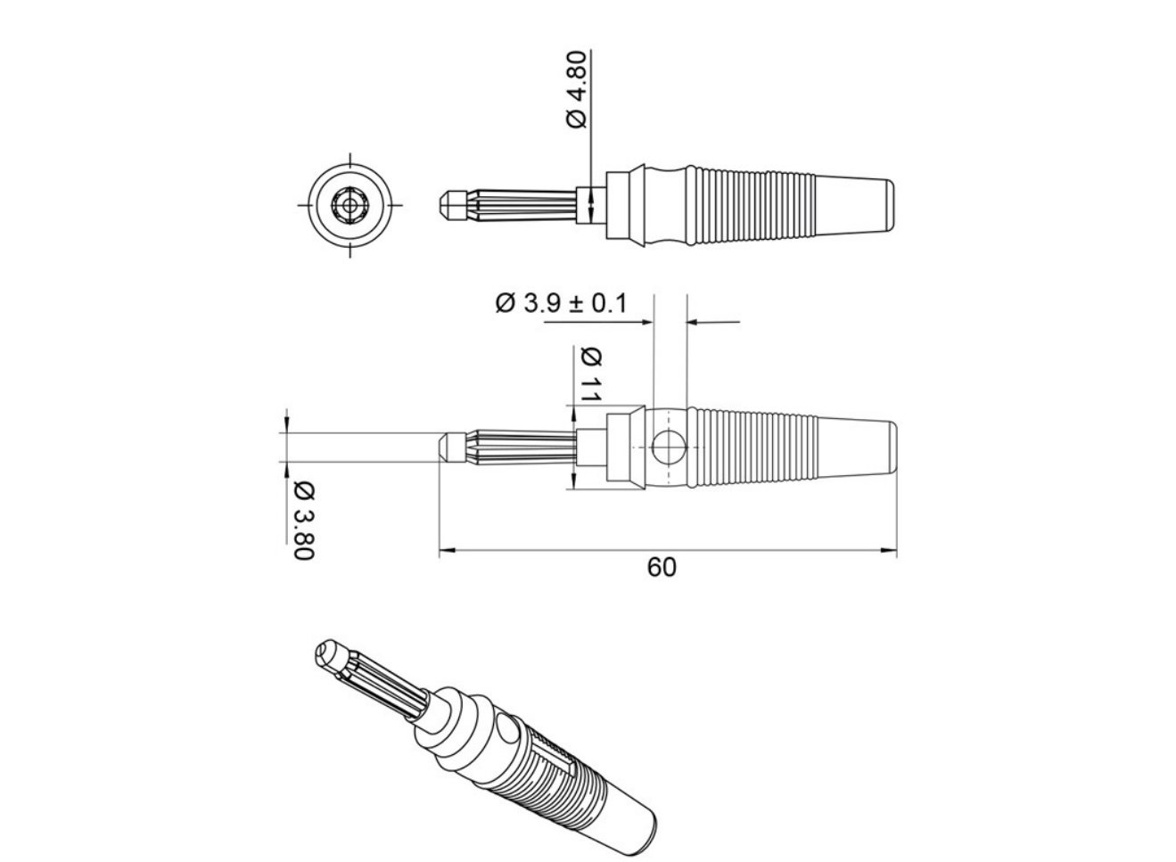 Bananen-Stecker (10 Stück)