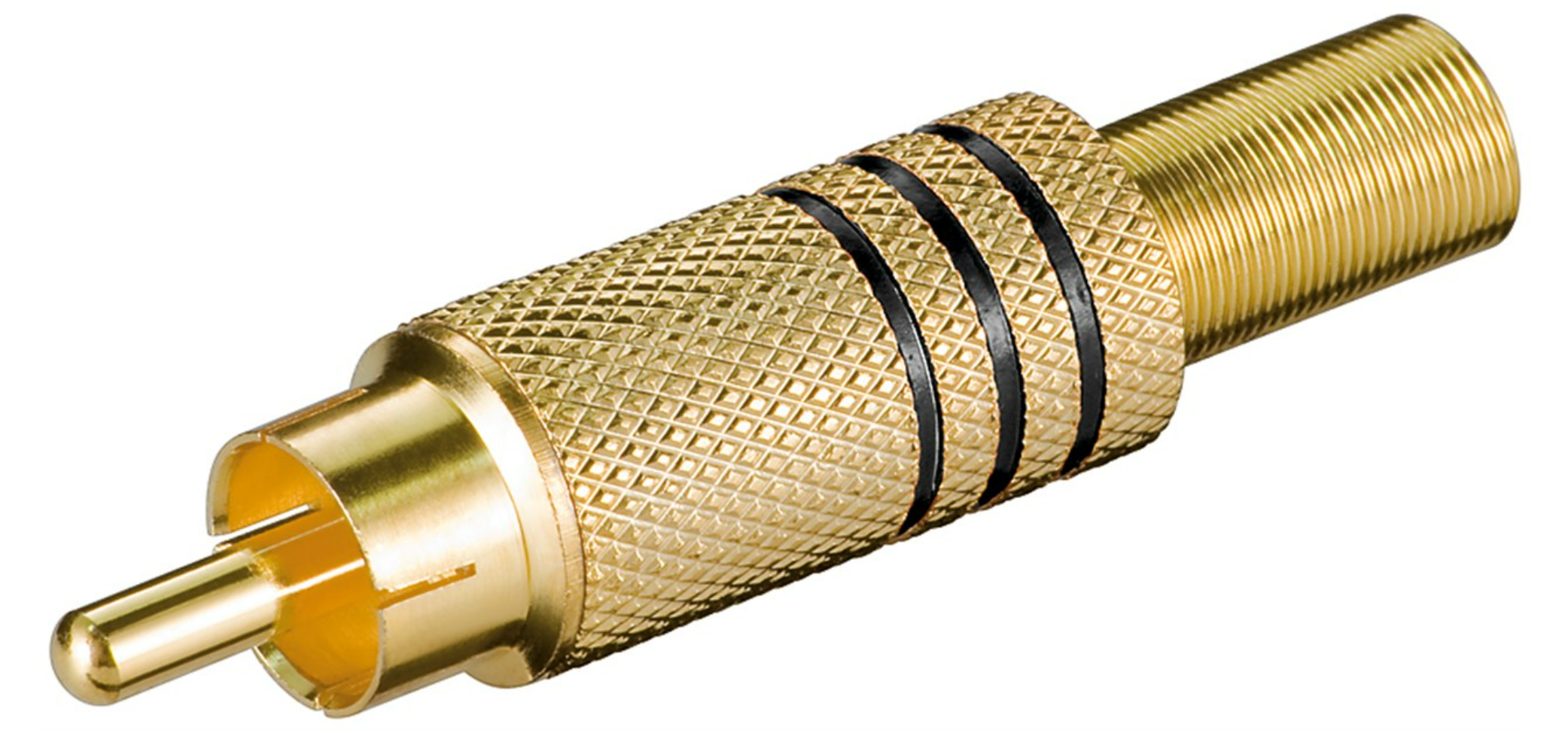 Cinch-Stecker mit Knickschutz (10 Stück)