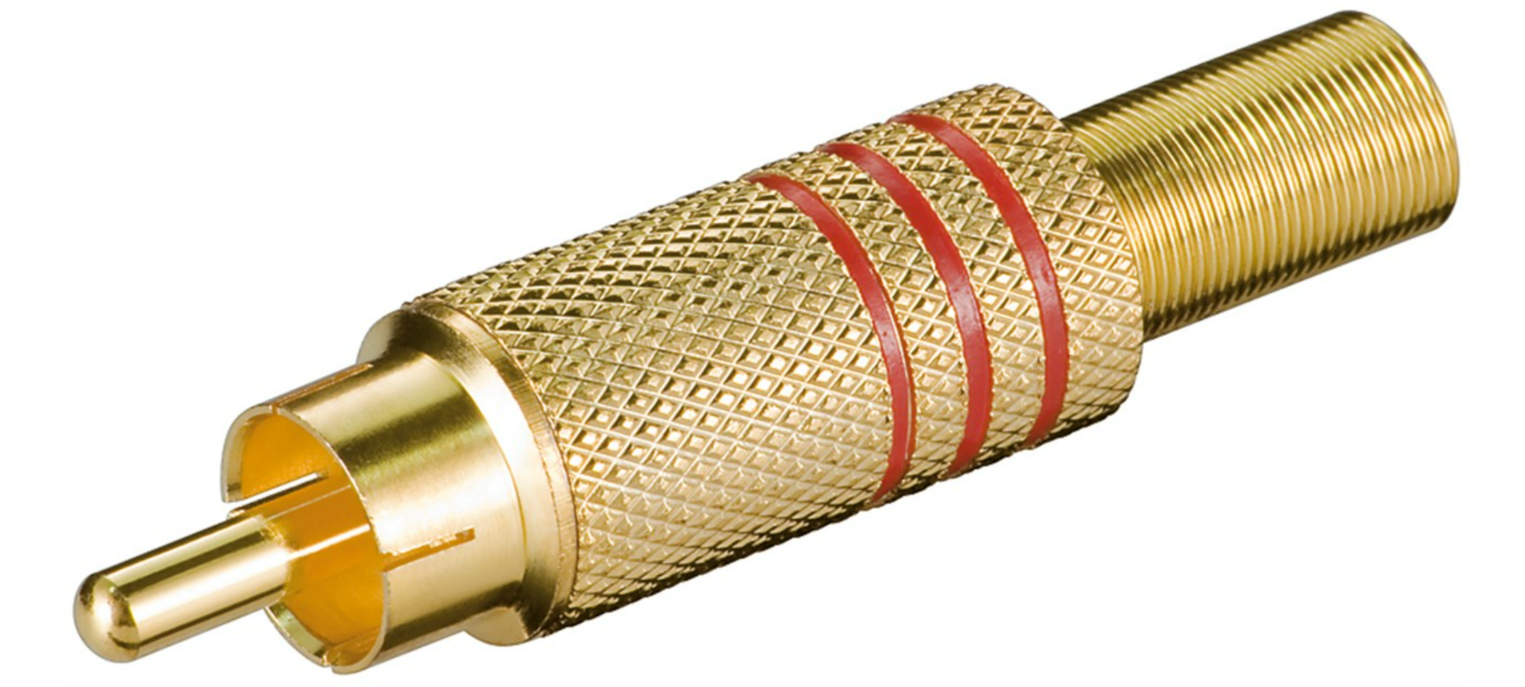 Cinch-Stecker mit Knickschutz (10 Stück)