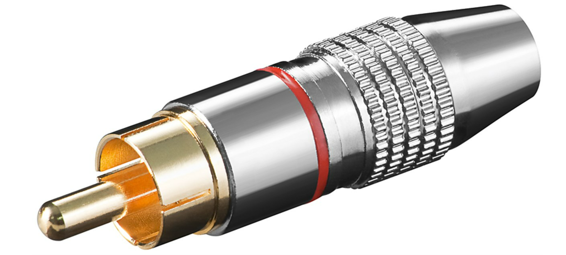 Cinch-Stecker, Metall (10 Stück)