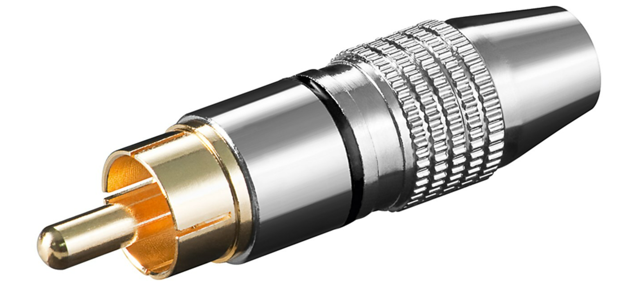 Cinch-Stecker, Metall (10 Stück)