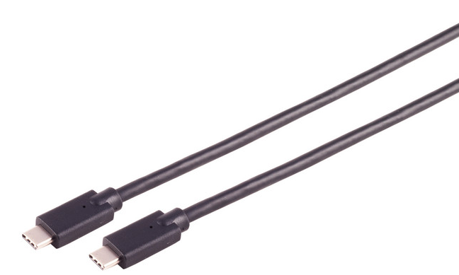 USB-C Verbindungskabel, 3.2 Gen 2x2, 100W, 20 Gbit/s, schwarz