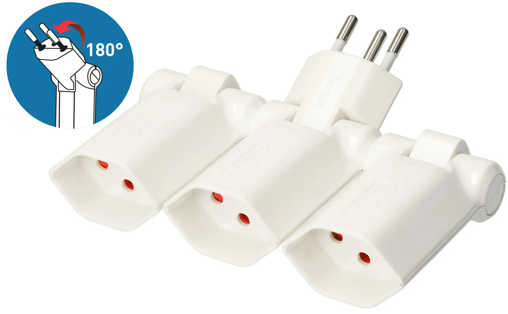 Abzweigstecker clip-clap 3x Typ 13 3-polig