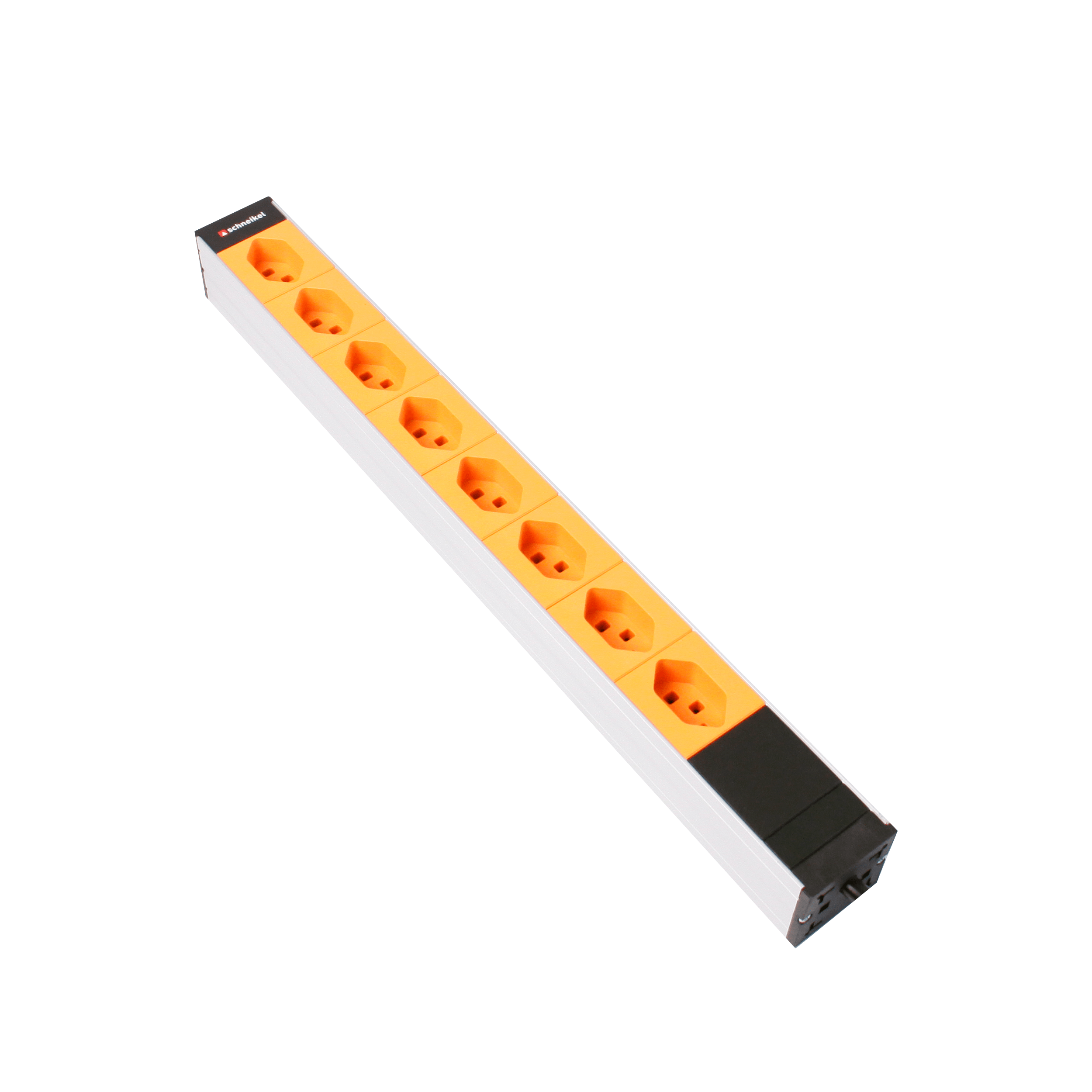 Steckdosenleiste 19" 1HE, 8 x T23 schwarz