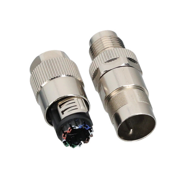 M12 Feldkonfektionsstecker Cat.6A X-kodiert AWG26/1-26/7