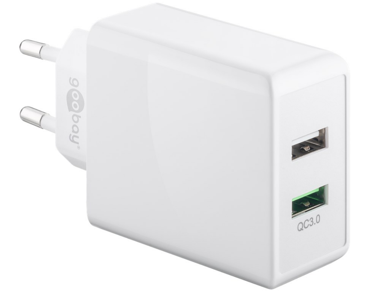 Dual-USB Schnellladegerät QC 3.0 (28 W)