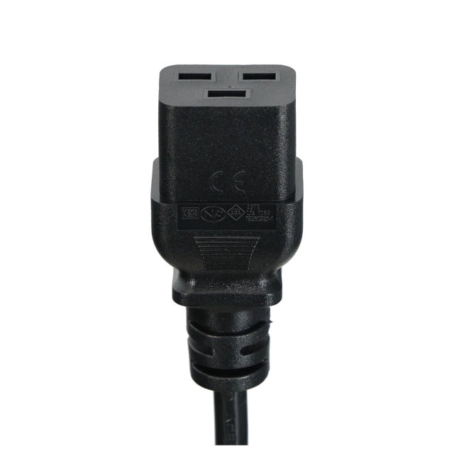 Netzkabel C19 (180°)-C20 (180°) H05VV-F 3x1,5mm²