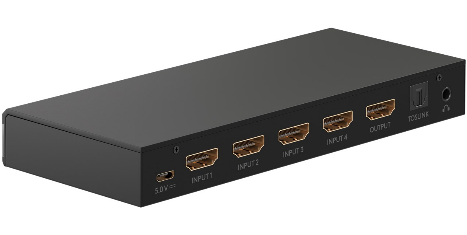 HDMI™-Umschaltbox 4 auf 1 mit Audio-Ausgang