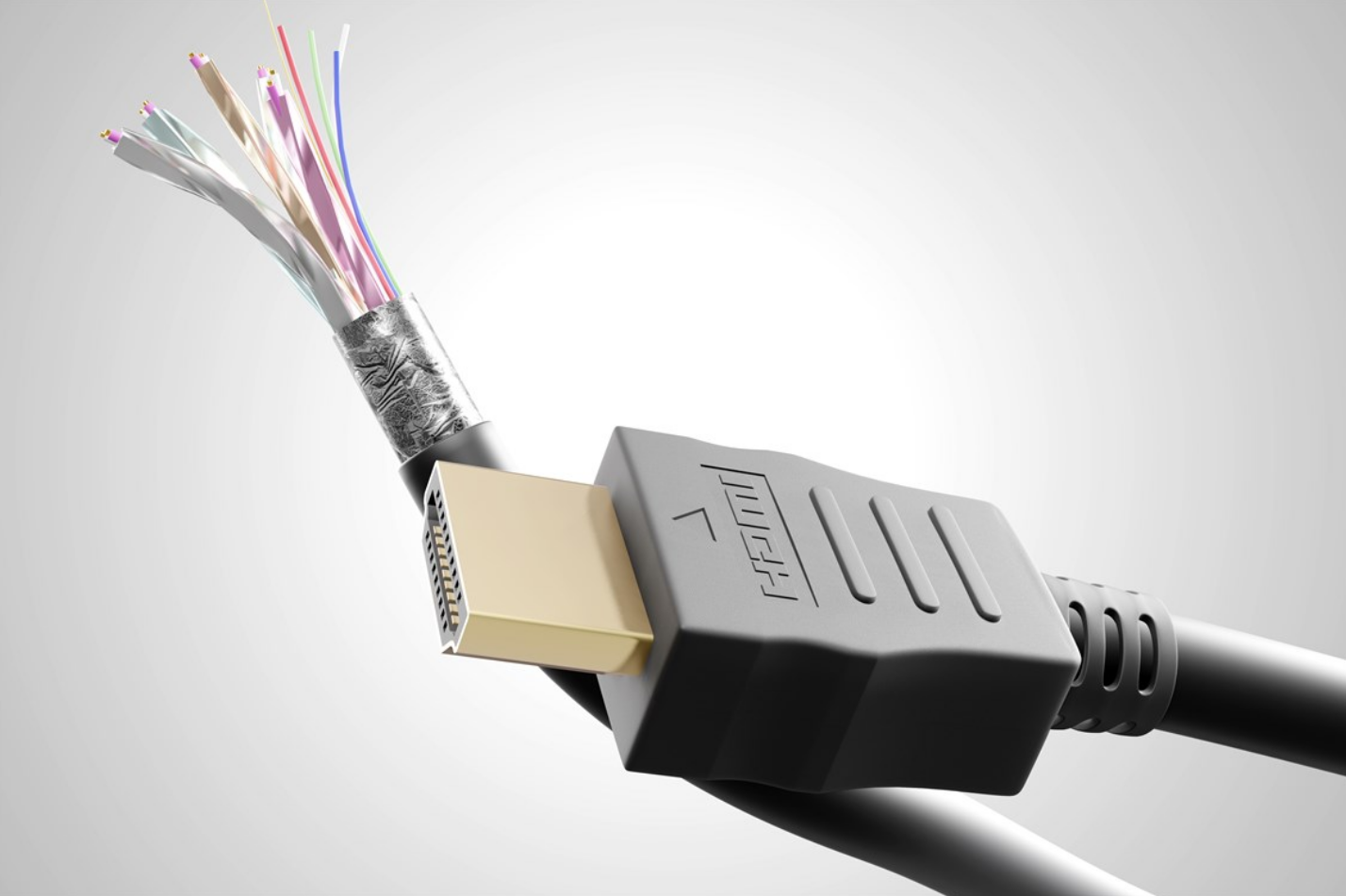 High-Speed-HDMI™-90°-Kabel mit Ethernet