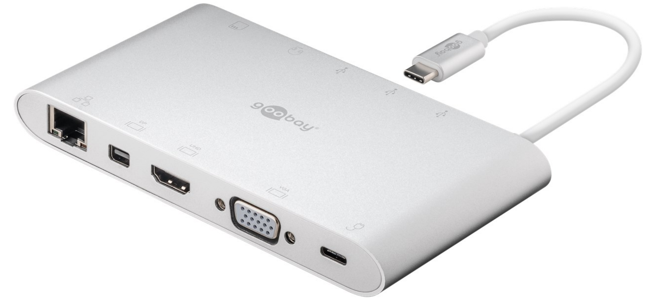 USB-C™-Multiport-Adapter aus Aluminium