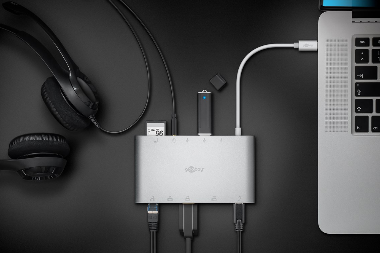 Adaptateur multiport USB-C™ en aluminium 