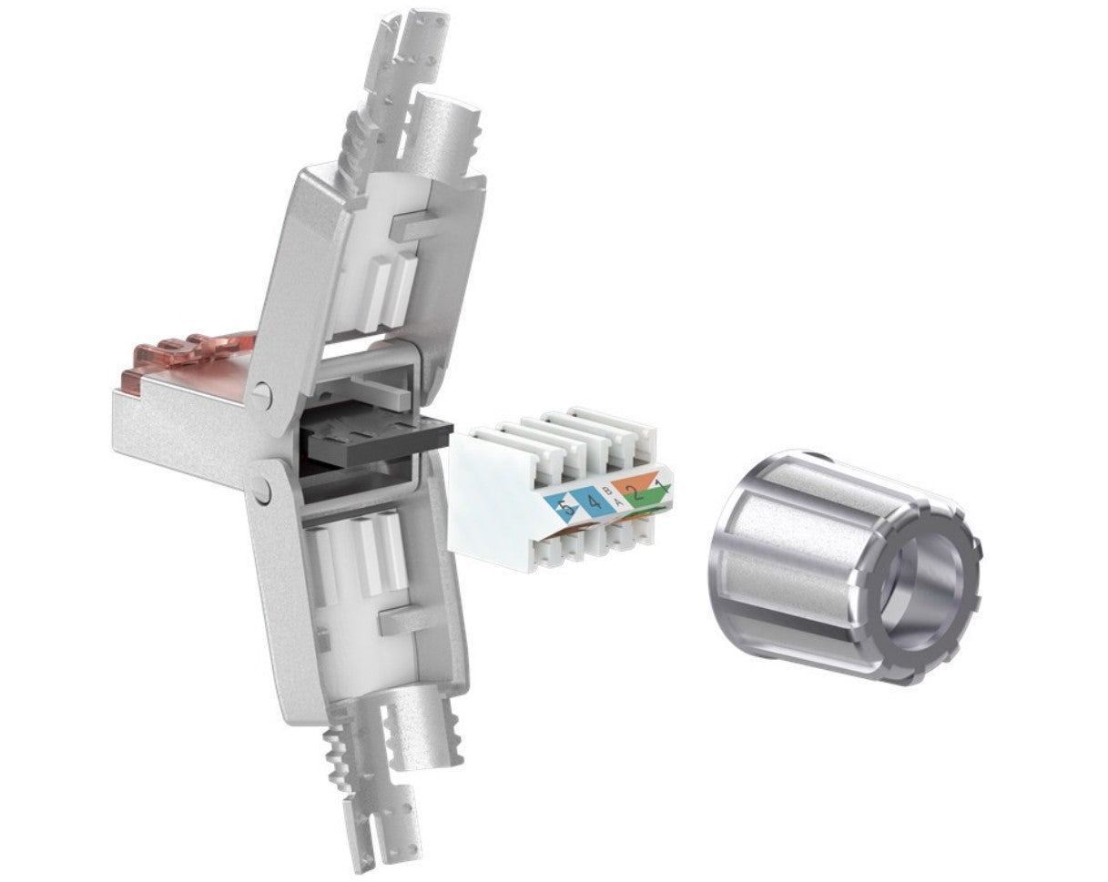 CAT 6 feldkonfektionierbarer RJ45-Stecker, STP geschirmt