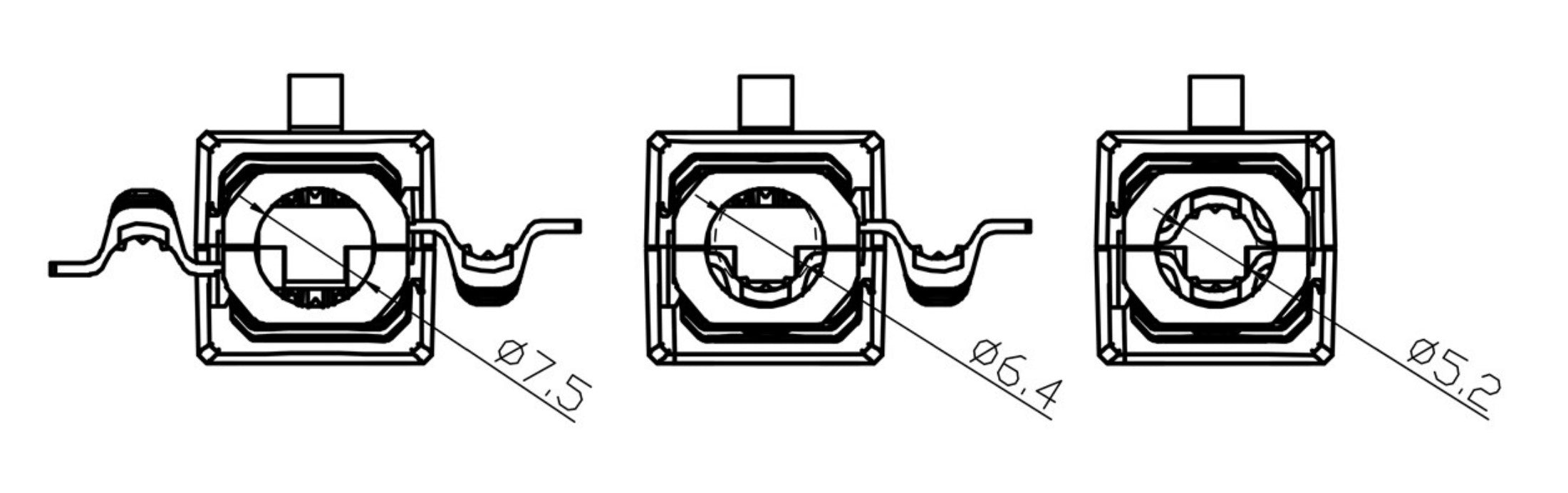 Werkzeugfreier RJ45-Stecker CAT 6 UTP ungeschirmt