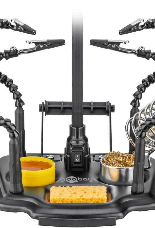 Löthilfe mit Lupenleuchte und Schwanenhals-Armen