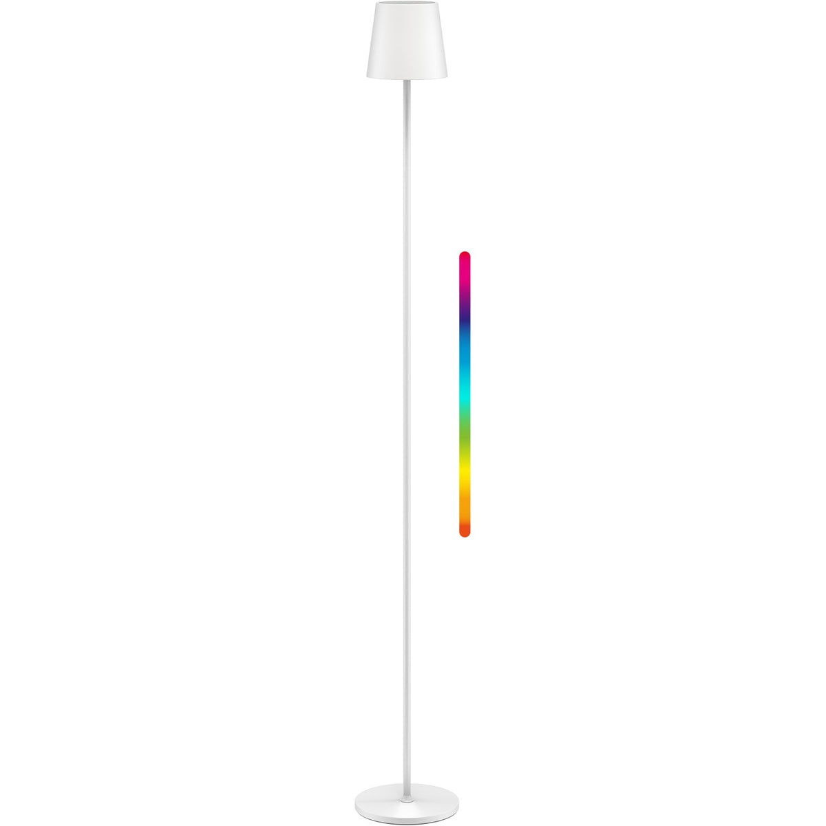 Kabellose LED-Stehleuchte, Größe XL, 122 cm, RGBW