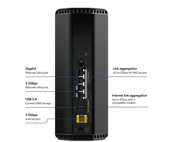 Netgear Tri-Band WiFi Router RS300-100EUS Nighthawk WiFi 7