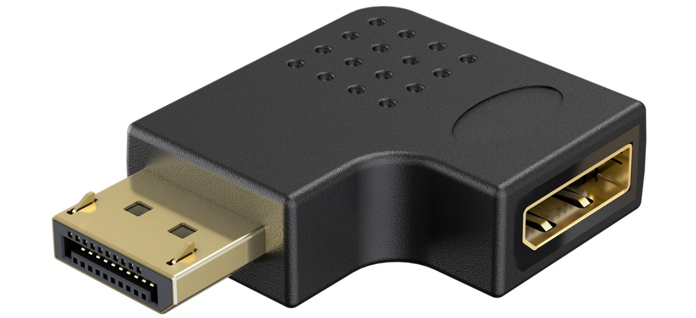 DisplayPort-Winkeladapter 90° nach links