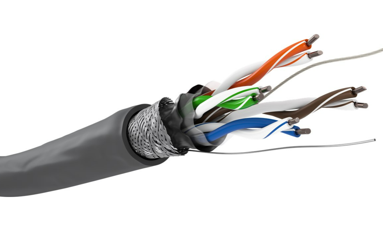 CAT 5e Netzwerkkabel, SF/UTP, grau 305m