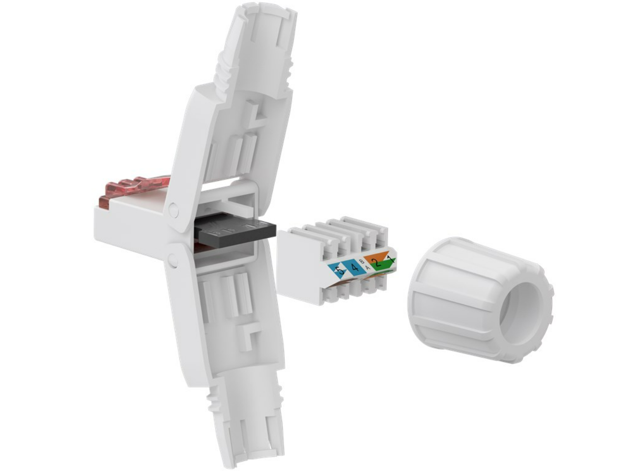 CAT 6 UTP feldkonfektionierbarer RJ45-Stecker, ungeschirmt