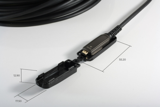 Set di cavi di installazione HDMI ottici, 4K con connettore separato