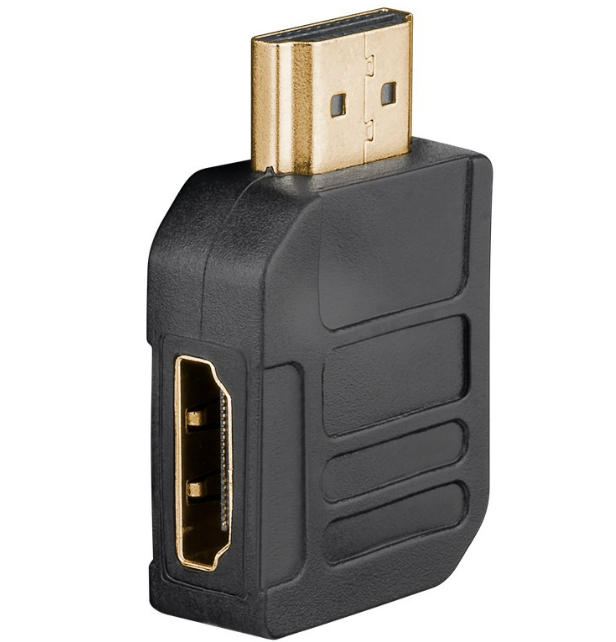 HDMI-Winkeladapter 270° horizontal, 4K/60Hz