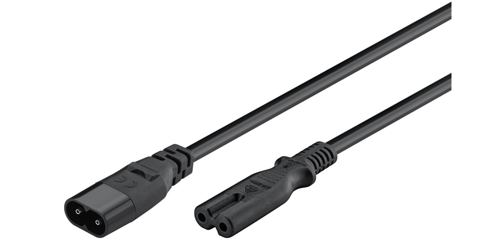 Verlängerungskabel C7/C8, 2 m, (2x0,75 mm²)