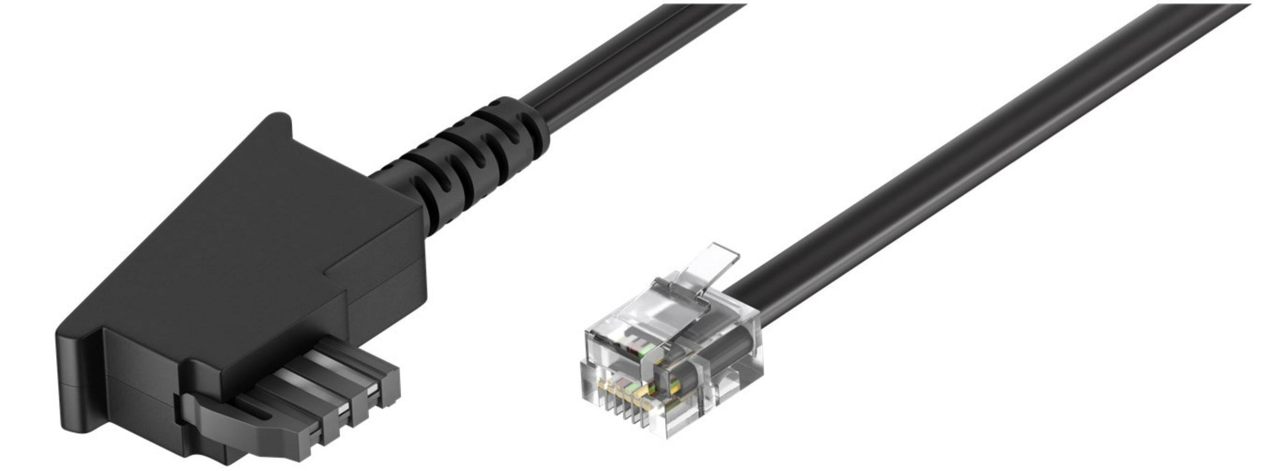 Telefonkabel (Universal Pinout), schwarz