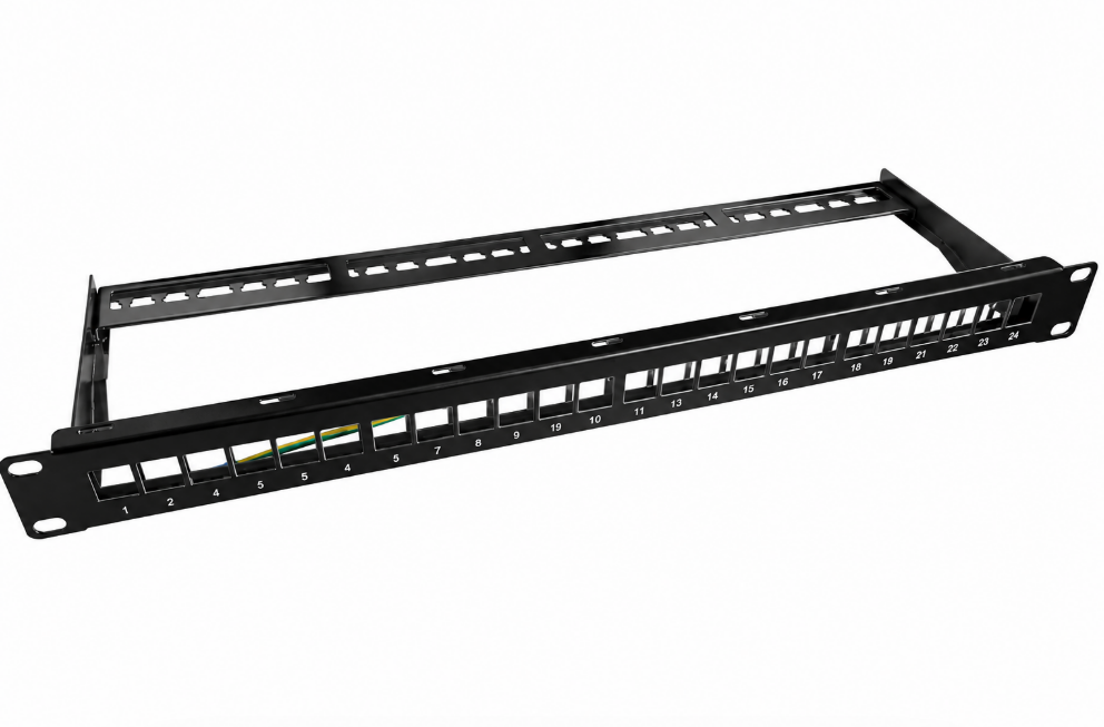 19" Patchpanel 1HE für 24x Keystonemodule unbestückt