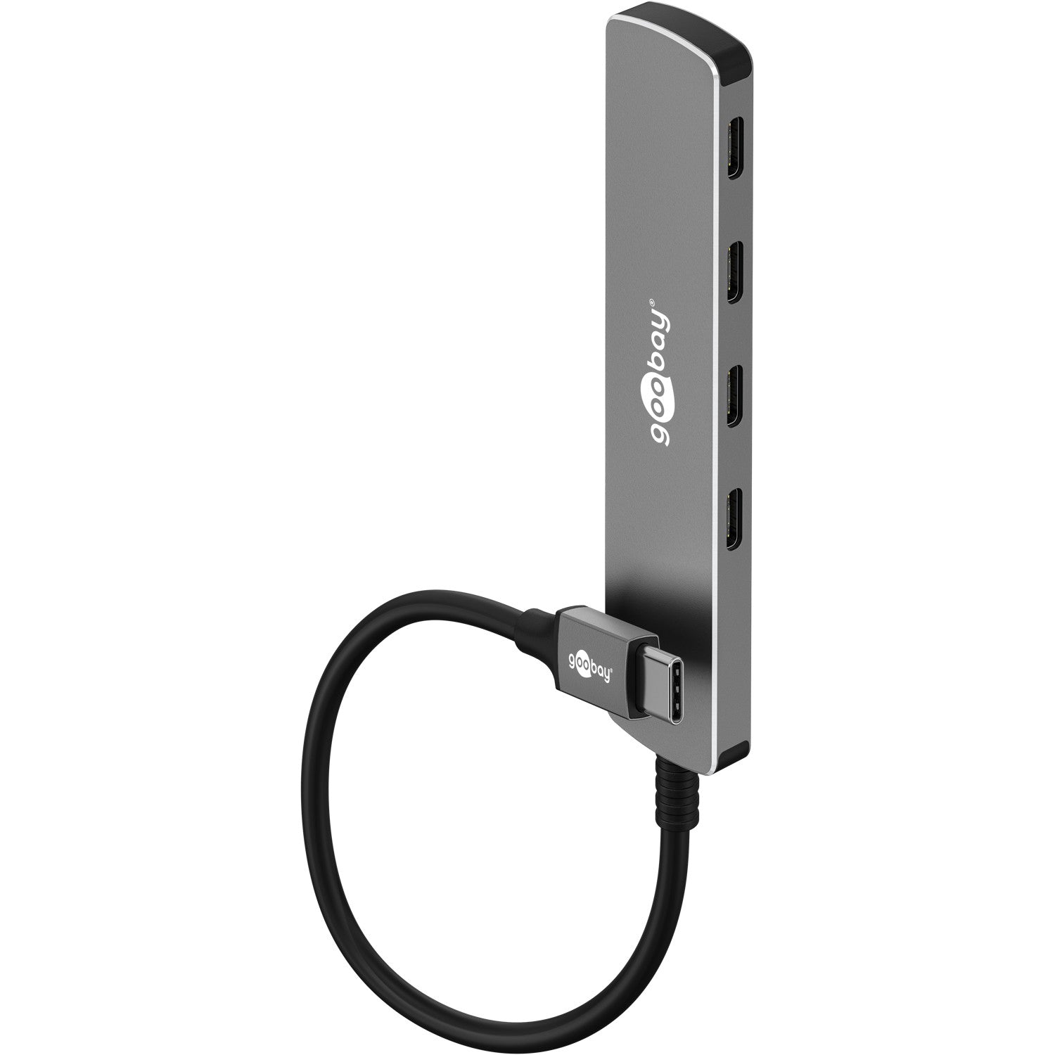 Slim 4-Port USB-Hub, USB-C auf USB-C, 5 Gbit/s