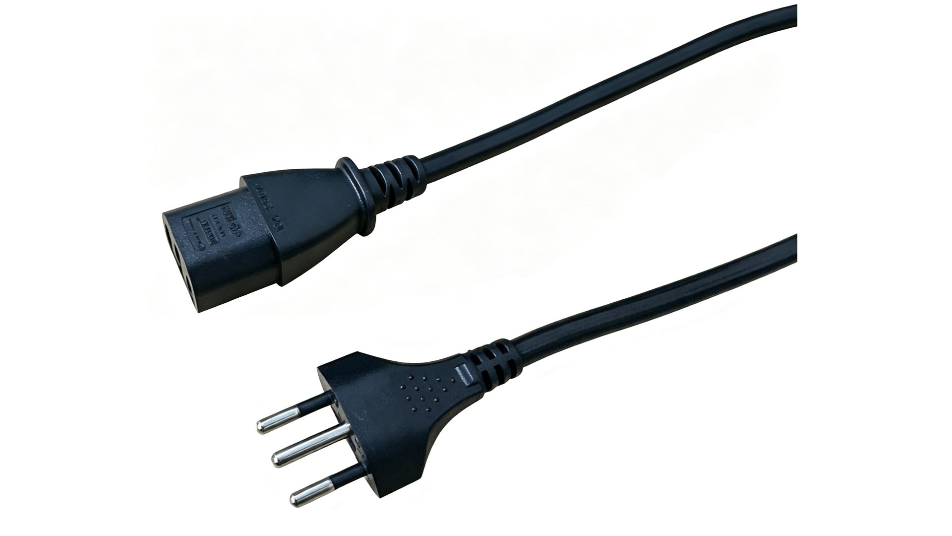 Kaltgerätekabel C13, 1.00 mm², Schwarz