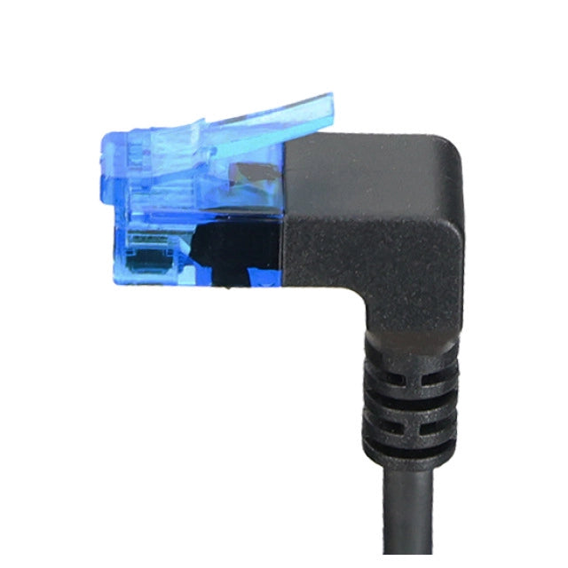 RJ45 Patchkabel Cat.6A 1x90° oben U/UTP LSOH Slim