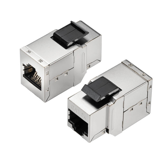 Keystone Adapter RJ45 Cat.6A Bu.-Bu. geschirmt