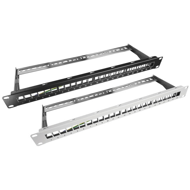 19" Patchpanel 1HE für 24x Keystonemodule unbestückt