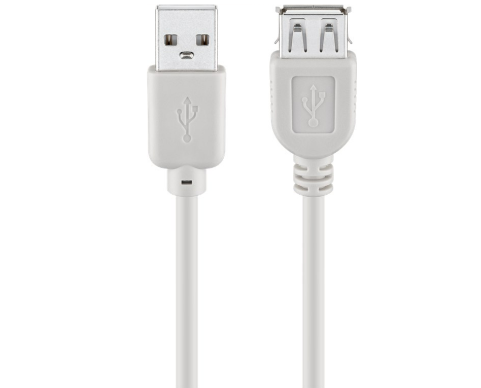 Câble d'extension USB 2.0 Hi-Speed ​​​​câble rond, noir