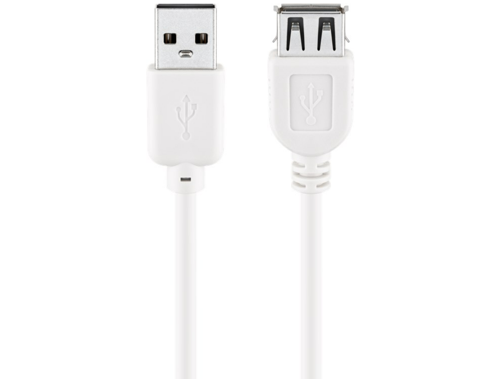 Câble d'extension USB 2.0 Hi-Speed ​​​​câble rond, noir