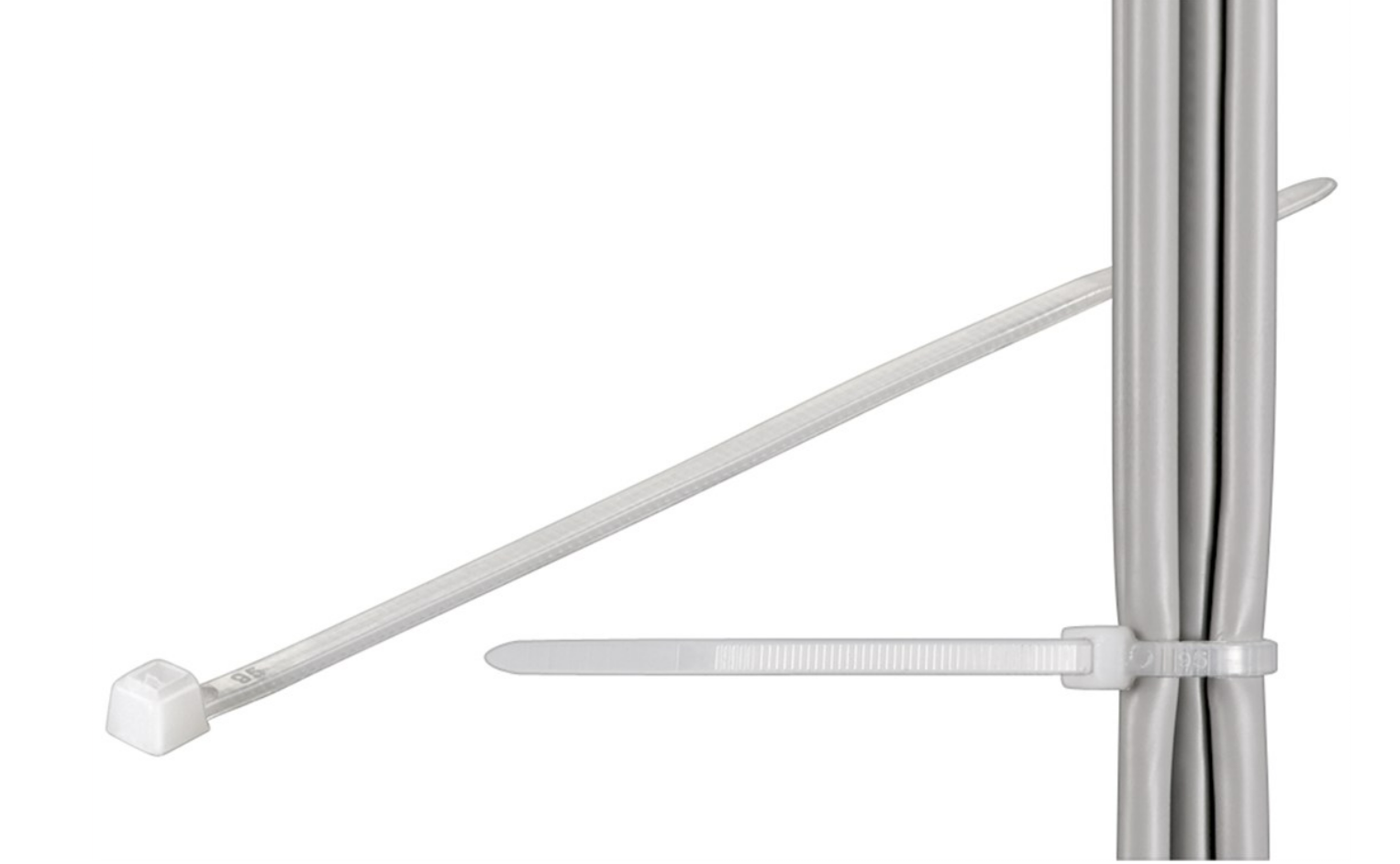 Kabelbinder, wetterfester Nylon 36.5cm, weiss