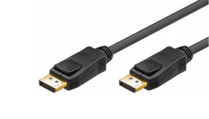Quali-Patch DisplayPort v1.2  zu HDMI Kabel schwarz
