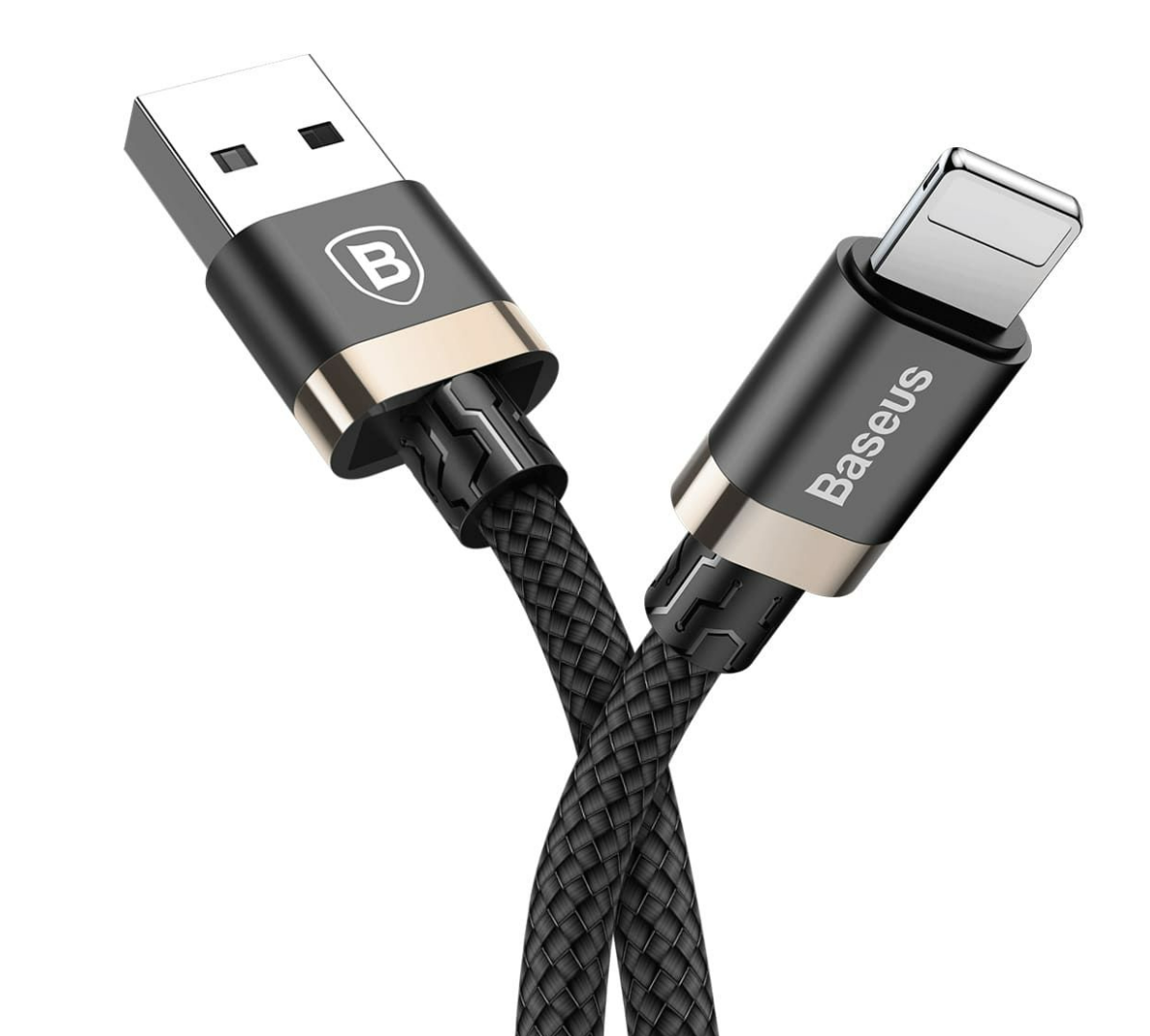 Baseus Golden Belt Series USB Kabel / Lightning Connector/ 1.5 m / schwarz & gold