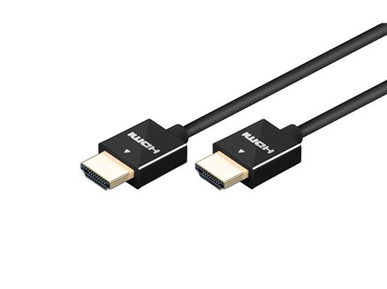 Super slim High Speed HDMI™ mit Ethernet, A auf A-.Stecker, schwarz
