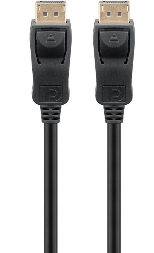 DisplayPort Verbindungskabel 1.1, vernickelt, schwarz