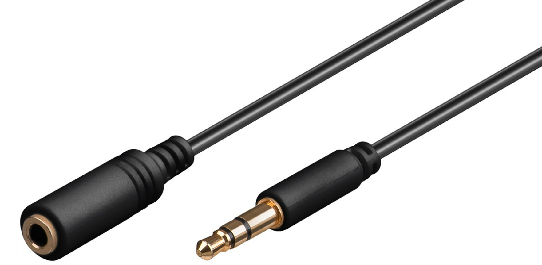 Klinke-Verlängerungskabel Klinke 3,5 mm-Stecker (3-Pin, Stereo)